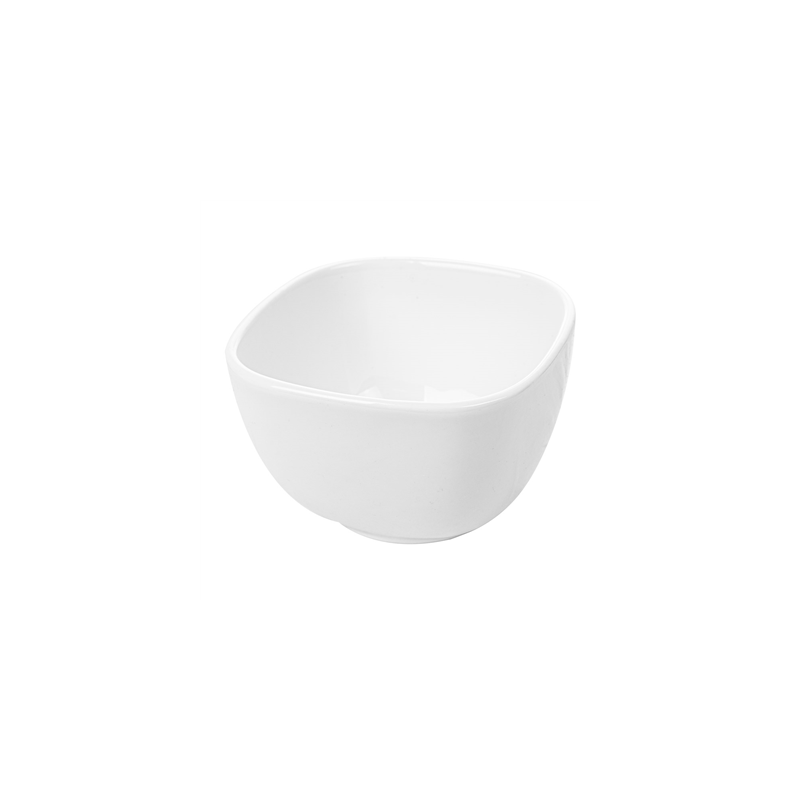BOLS CARRÉS 700 ML 12,5x8 CM BLANC PORCELAINE (6 UNITÉ)