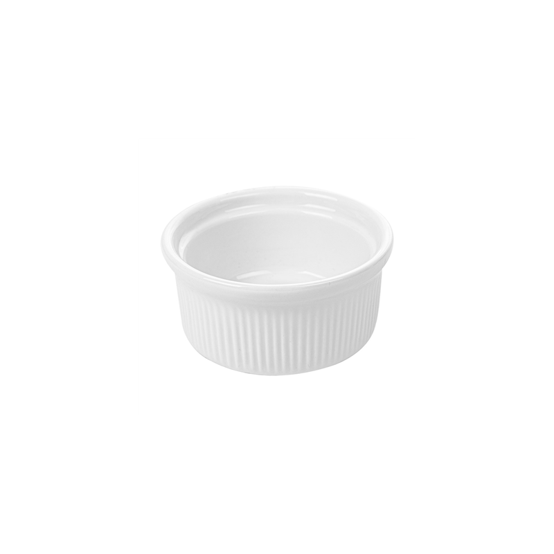 RAMEQUINS 120 ML Ø 7,8x3,7 CM BLANC PORCELAINE (12 UNITÉ)