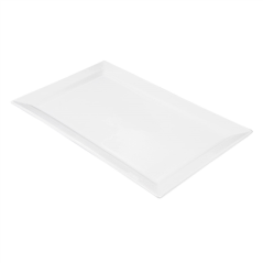 ASSIETTES RECTANGULAIRES  45x28 CM BLANC PORCELAINE (6 UNITÉ)