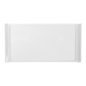 ASSIETTES RECTANGULAIRES  26x12,5x1,6 CM BLANC PORCELAINE (12 UNITÉ)