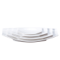 ASSIETTES BARQUETTE  26,2x13x3,7 CM BLANC PORCELAINE (6 UNITÉ)