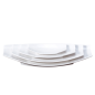 ASSIETTES BARQUETTE  33,5x16,8x4,7 CM BLANC PORCELAINE (6 UNITÉ)