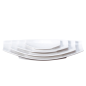 ASSIETTES BARQUETTE  41,2x21x6,3 CM BLANC PORCELAINE (2 UNITÉ)