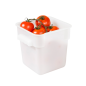 BAC ALIMENTAIRE 4 L 18x18x19 CM BLANC PP (1 UNITÉ)