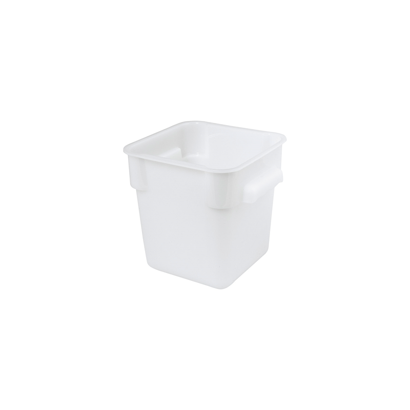BAC ALIMENTAIRE 8 L 22,5x22,5x23 CM BLANC PP (1 UNITÉ)