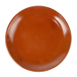 ASSIETTES EN FAÏENCE  Ø 26,2x3 CM MARRON ROUGEATRE CERAMIQUE (12 UNITÉ)