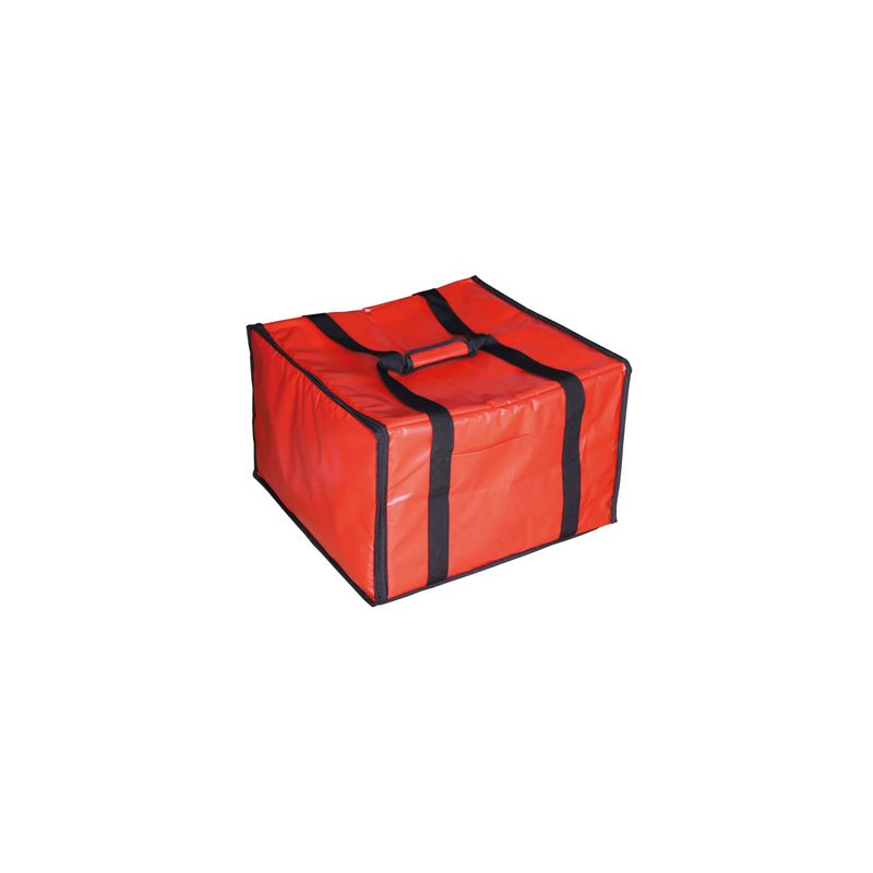 VALISE TRANSPORT 6 BOÎTES PIZZA  40x34x25,5 CM ROUGE VINYL (1 UNITÉ)