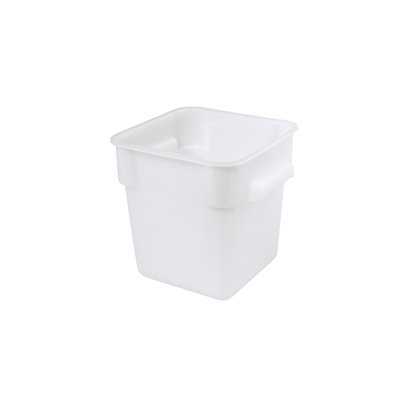 BAC ALIMENTAIRE 18 L 28,5x28,5x32 CM BLANC PP (1 UNITÉ)