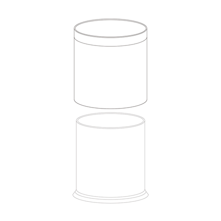 CORBEILLE CHAMBRES 'DELUXE' 9 L Ø 22,5x27 CM ARGENTE INOX (1 UNITÉ)