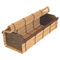 BOÎTES SUSHI  23x8x6 CM NATUREL BAMBOU (24 UNITÉ)
