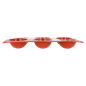 MOULE DEMI SPHÈRE Ø 7x3,5 CM  17,5x30 CM ROUGE SILICONE (1 UNITÉ)