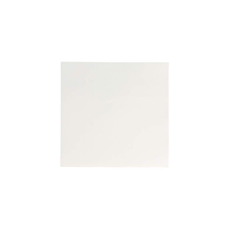 SERVIETTES ECOLABEL 'DOUBLE POINT' 18 G/M2 33x33 CM BLANC OUATE (1200 UNITÉ)