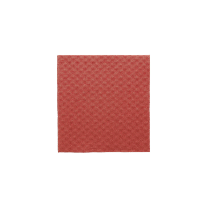 SERVIETTES ECOLABEL 'DOUBLE POINT' 18 G/M2 33x33 CM BORDEAUX OUATE (1200 UNITÉ)