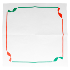 SERVIETTES ECOLABEL 'DOUBLE POINT - TRATTORIA' 18 G/M2 40x40 CM BLANC OUATE (1200 UNITÉ)