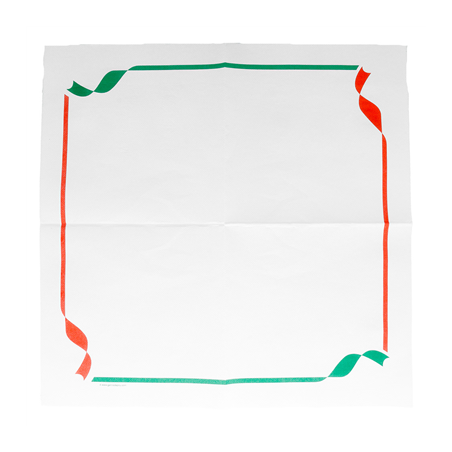 SERVIETTES ECOLABEL 'DOUBLE POINT - TRATTORIA' 18 G/M2 40x40 CM BLANC OUATE (1200 UNITÉ)