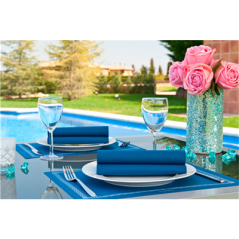 SERVIETTES  55 G/M2 40x40 CM BLEU MARINE AIRLAID (700 UNITÉ)