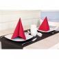 SERVIETTES  55 G/M2 40x40 CM ROUGE AIRLAID (700 UNITÉ)