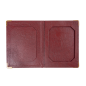 BOÎTE POUR ADDITION ET CHANGE  17x22,8x2 CM BORDEAUX CUIR (1 UNITÉ)