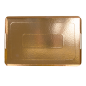 PLATEAUX AVEC ANSES  750 G/M2 24x38+2 CM OR/NOIR CARTON (100 UNITÉ)