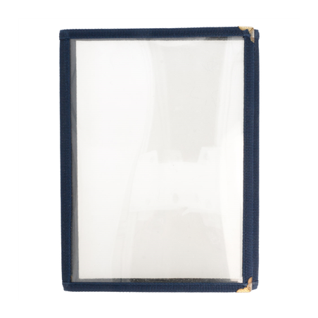 MENU "AMÉRICAIN" DIN-A5 3 CORPS   BLEU PVC (1 UNITÉ)