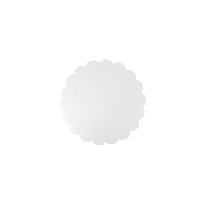 DISQUES PLATS PÂTISSERIE  350 G/M2 Ø 35 CM BLANC CARTON (250 UNITÉ)