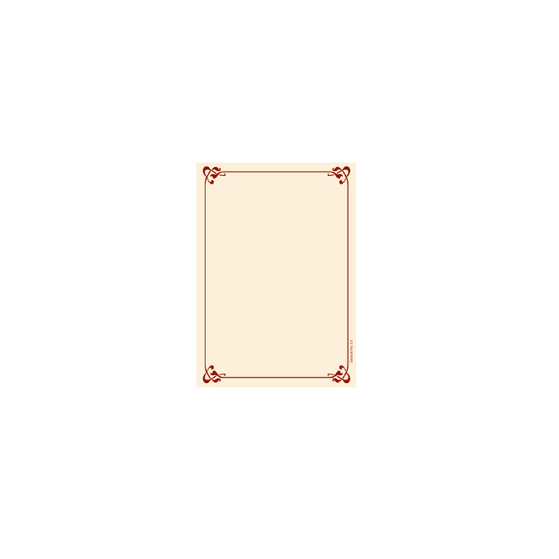 FEUILLES INTÉRIEURES PORTE MENUS DIN-A5  90 G/M2 14,7x21 SAUMON PAPIER (250 UNITÉ)