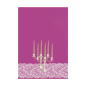 PAGES DIN-A4 "CHANDELIER"  21x29,7 CM VIOLET PAPIER (50 UNITÉ)