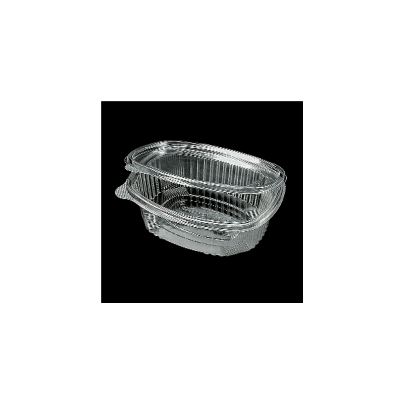 RÉCIPIENTS + COUVERCLES 1,5 L 21x15x8,4 CM TRANSPARENT RPET (400 UNITÉ)