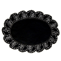 DENTELLES OVALES AJOURÉES  23x16 CM NOIR LITOS (250 UNITÉ)