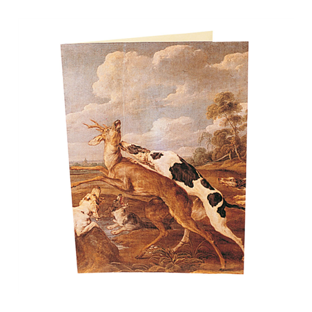 CARTE 2 VOLETS "CHEVREUILS"