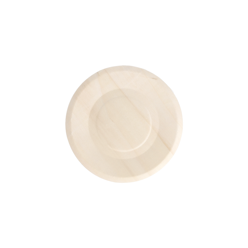 ASSIETTES RONDES 'WOOD'  Ø 15,5x1 CM NATUREL BOIS (50 UNITÉ)