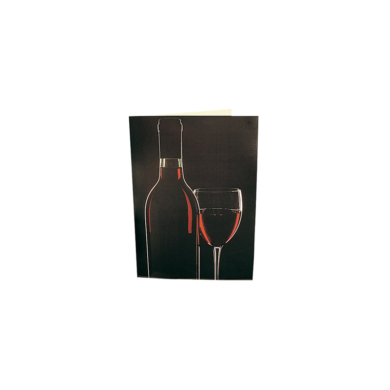 CARTE 2 VOLETS "CELLIER"  48x33 CM ASSORTI CARTON (1 UNITÉ)