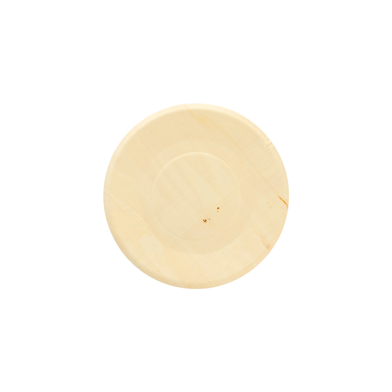 ASSIETTES RONDES 'WOOD'  Ø 21,5x1,5 CM NATUREL BOIS (50 UNITÉ)