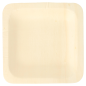 ASSIETTES CARRÉES 'WOOD'  11,5x11,5x1,5 CM NATUREL BOIS (50 UNITÉ)