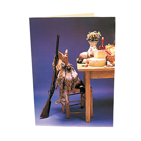 CARTE 2 VOLETS "CHASSE"