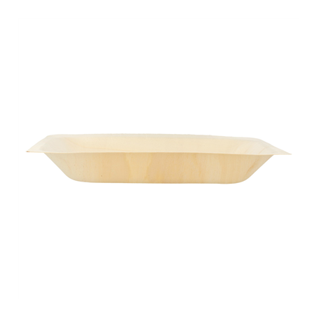 PLATEAUX RECTANGULAIRES 'WOOD'  19,5x14x3 CM NATUREL BOIS (50 UNITÉ)