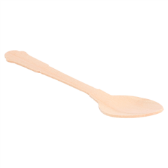 CUILLÈRES À CAFÉ 'CLASSIC'  12 CM NATUREL BOIS (100 UNITÉ)