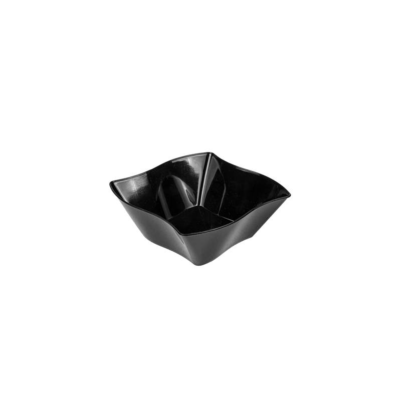 MISES EN BOUCHE RÉUTILISABLES "ÉTOILE" 150 ML 9x9x3,5 CM NOIR PS (600 UNITÉ)