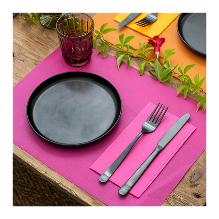 SETS DE TABLE 'SPUNBOND' 60 G/M2 30x40 CM FRAMBOISE PP (800 UNITÉ)