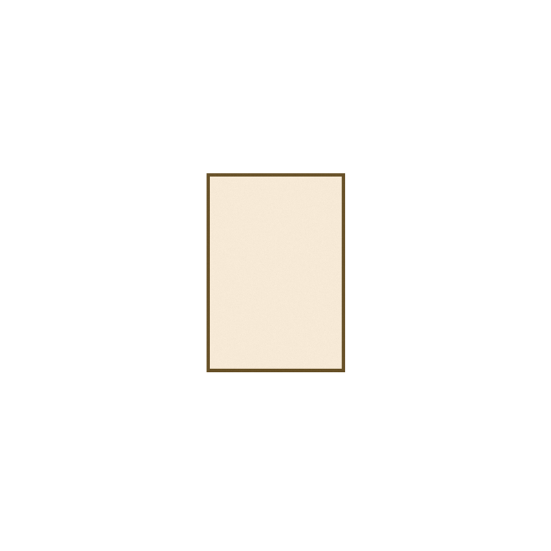 BRISTOLS POUR PORTE-MENUS - LISERÉ MARRON  130 G/M2 15,3x21 CM IVOIRE CARTON (100 UNITÉ)