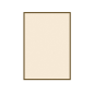BRISTOLS POUR PORTE-MENUS - LISERÉ MARRON  130 G/M2 15,3x21 CM IVOIRE CARTON (100 UNITÉ)