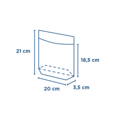 RÉCIPIENTS AVEC BASE ET FENÊTRE AUTO FERMETURE