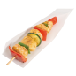 SACHETS OUVERTS BROCHETTES, HOT DOGS 'OPEN PACK' 50 G/M2 + 20 LDPE 22x7,6 CM BLANC KRAFT (100 UNITÉ)