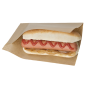 SACHETS OUVERTS BROCHETTES, HOT DOGS 'OPEN PACK' 35 G/M2 + 10 LDPE 20x13/10 CM NATUREL KRAFT (100 UNITÉ)