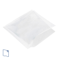 SACHETS OUVERTS 2 CÔTÉS AVEC FENÊTRE 'OPEN PACK' 35 G/M2 + 10 LDPE 19x19 CM BLANC KRAFT (100 UNITÉ)