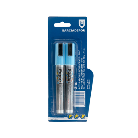 2 U. FEUTRES FLUORESCENTS FINS