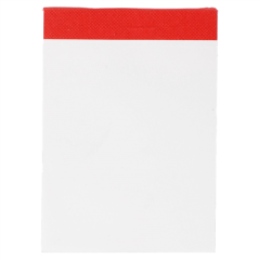 BLOCS NOTES (1/16) 80 FEUILLES  7,5x10,5 CM BLANC PAPIER (160 UNITÉ)