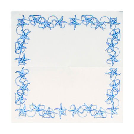 SERVIETTES ECOLABEL 'DOUBLE POINT - ANTIBES' 18 G/M2 40x40 CM BLANC OUATE (1200 UNITÉ)