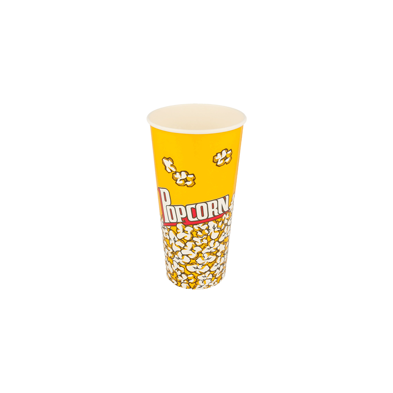 RÉCIPIENTS POUR POP-CORN 720 ML 230 +20 PE G/M2 Ø 9,5/6,5x17,7 CM CARTON (1000 UNITÉ)