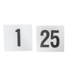 NUMÉRO DE TABLE DU 1 AU 25